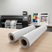 Rouleau d'étiquettes en papier synthétique PP imperméable, auto-adhésif, brillant, rouleau d'étiquettes en PP pour impression jet d'encre, étiquette synthétique PP pour impression laser jet d'encre