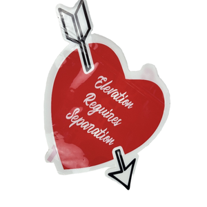 Bolsa de Mylar Grande con Cierre, Forma de Corazón, Personalizable con Logotipo, para Empaque, 3.5 g, 14 g, 28 g - Product Image 2