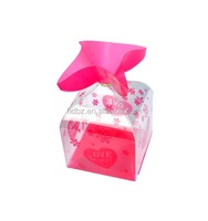 Boîte en plastique transparente en PVC PET tendance pour emballage de boîte cadeau, emballage personnalisé imprimé UV, boîte en plastique transparente en PVC