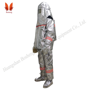 Combinaison ignifuge pour <span class=keywords><strong>pompier</strong></span>, protection <span class=keywords><strong>de</strong></span> niveau D, résistante à la chaleur 500-1000°C, réfléchissante, anti-rayonnement - Product Image 4