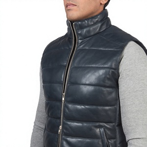 Chaleco de Cuero PU Negro para Hombre, Cuello en V, Cierre de un Botón, Casual, Sin Mangas, Resistente al Viento, Botones Dorados, Color Sólido, Invierno - Product Image 5