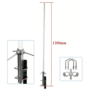 เสาอากาศแบบรอบทิศทางสำหรับภายนอกอาคาร 1.3M BF130VF VHF 136-174MHz UHF 400-470MHz 118-136MHz 3.5dBi N-Female  ทำจากไฟเบอร์กลาส สำหรับขยายสัญญาณ - Product Image 1