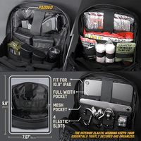 Pochette tactique Molle Admin, pochette utilitaire EDC, organiseur de poche à outils modulaire à double couche