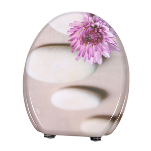 Bofan Bois Moulé UV nouveauté occidentale couleur Privé fleurs fraîches Personnalisées impression portable sièges de toilette - Product Image 2