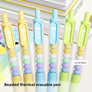 Stylo Gel Rétractable Effaçable Little Genius à Perles – Tendance Instagram, Design Élégant, Anti-Stress pour Étudiants - Product Image 3
