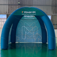 Tente gonflable portable imperméable avec logo personnalisé, tente publicitaire hermétique pour salon professionnel et promotion publicitaire