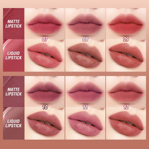 <span class=keywords><strong>O</strong></span>.TWO.<span class=keywords><strong>O</strong></span> 2-en-1 Brillant à Lèvres Fini Mat Glaçage Rouge à Lèvres Liquide Imperméable Longue Tenue 8 Couleurs Maquillage des Lèvres pour Grossistes - Product Image 6