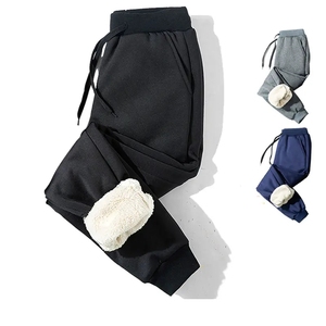 Warm Windproof Paisley <b>Sherpa</b> Winter Cotton Home Men Mens Fleece Lined Jog Pants Fleece Track Pants Men J0133 - Product Image 1