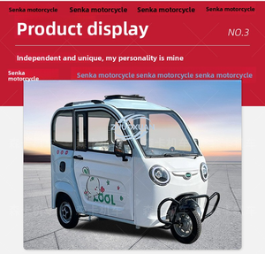 Tricycle Électrique Familial Compact avec Capote Fermée, Nouvelle Norme Nationale, Homologué pour la Circulation, Idéal pour Personnes Âgées, Autonomie 50-70km, 3 Roues - Product Image 5