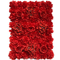 Zijden Kunstmatige Rozen Bloemenwand Achtergrond Waterdicht UV-bestendig Bloempanelen Bruiloft Valentijnsdag Kerstmis Buiten Evenement