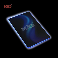 Lesbare und Beschreibbare Leuchtende NFC-Smartcard mit Anpassbarer LED-Position und -Farbe, Modernes Design für Markenmarketing im Großhandel