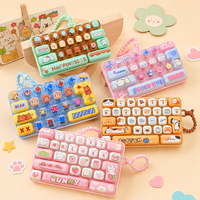 Mini clavier anti-stress à 26 touches, porte-clés mignon de dessin animé, breloque de sac pour cadeaux et loisirs créatifs
