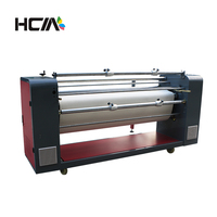 Machine de transfert thermique par sublimation à rouleaux pour tissus textiles, avec chauffage à l'huile et fonction de pressage à chaud