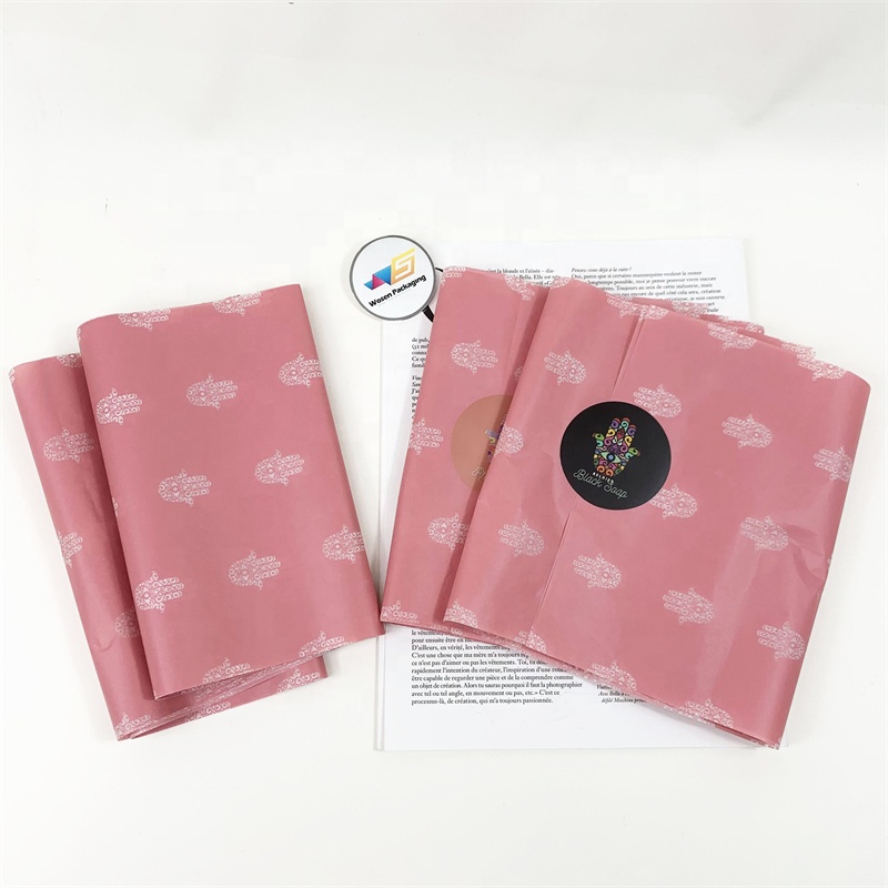 Popular Custom Packing paper with Printed Logo Gift Wrapping Paper Clothing Tissue Paper