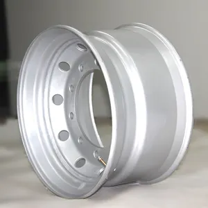 22.5x11.75 0/120/135 roues Tubeless en acier décalées 10 trous de boulon disque et jante 13r22.5 taille de pneu de l'usine chinoise