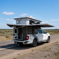 Accessoire de camion 4x4 tout-terrain moderne en aluminium léger, camping-car pliable avec échelle pour remorques de voyage
