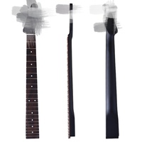 Accessoire de guitare DIY : Manche en érable 22 frettes pour guitare acoustique, avec touche en palissandre noir mat, poignée de guitare modifiée