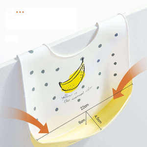 Custom Eco-friendly Kids Baby Waterproof Feeding Silicone Baby Bibs Silicone Baby Bibs Soft Waterproof <strong>Apron</strong> for <strong>Toddlers</strong> - Product Image 3