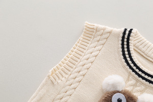 Automne pieds suspendus ours <span class=keywords><strong>pull</strong></span> gilet ensemble pour bébé garçons nouveau Style étranger 1-3 <span class=keywords><strong>ans</strong></span> <span class=keywords><strong>fille</strong></span> vêtements - Product Image 4