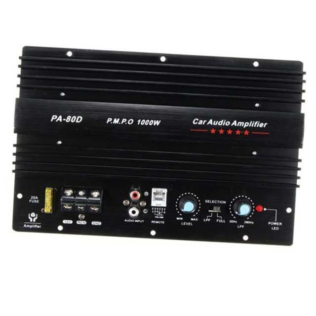 Car subwoofer power amplifier motherboard 12V high-power car audio PA-80D power amplifier board 1000W