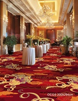 Nylon Abstrakt Bedruckter Wilton-Teppich - Schnelle Lieferung - Hotelkorridor Gewerbliche Nutzung - Dicker Flor