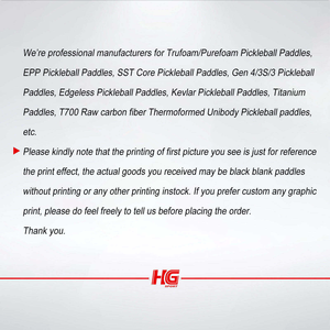 Raquettes de pickleball en fibre de carbone HG Sports, belle apparence, raquette de pickleball approuvée par l'USAPA, raquette de pickleball pour adultes pour l'exercice - Product Image 6