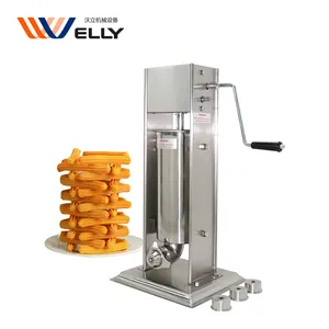 Máquina automática de churros eléctricos portátil, máquina de churros rellenos, de España, 5L, 7L, 9L, 10, 12L, 15L