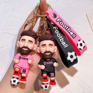 Llavero de Fútbol Nuevo de Messi, Llavero de Silicona 3D de Dibujos Animados, Accesorio de Llavero de PVC para Club de Fútbol - Product Image 3