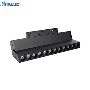 Diseño moderno 48V Pista magnética LED Foco lineal 12W 20W 30W Serie de rejilla plegable para dormitorio Villa Certificado ETL - Product Image 1