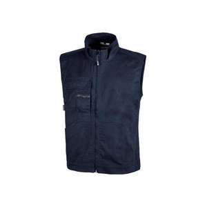 Gilet de travail Wave WestLake Blue en toile de coton stretch EY148WB-L U-POWER-VESTES DE TRAVAIL EAN 8033546382059 - Product Image 1