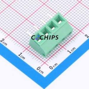 WJ124-3.81-4P Screw Terminal Block Through hole Component (THT),P=3.81mm Connector 1x4P 3.81mm Green Through Hole - Product Image 1