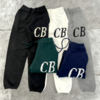 Pantalon d'hiver pour homme, confortable et chaud, avec impression personnalisée de la lettre CB, pantalon de survêtement décontracté, pantalon ample de la marque Cole Buxton pour homme