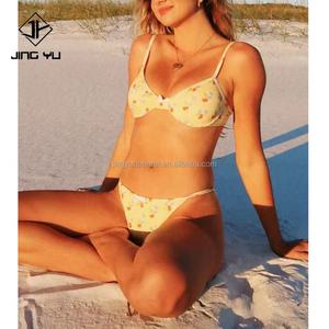 Traje de Baño de Mujer en Tela de Poliéster Reciclado, Empresa de Fabricación de Trajes de Baño con Estampado Personalizado, Micro Bikinis Brasileños - Product Image 2