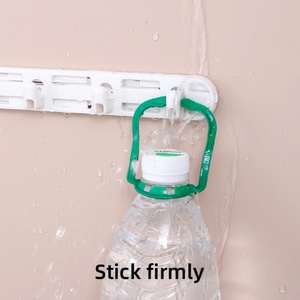 Free Punch Wardrobe Cabinet Wall-mounted Telescopic <b>Gap</b> Sticky Hook Towel Clip Hooks Clothes Rack Rails for Clothing Store - Product Image 5