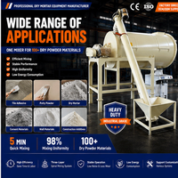 Motor Confiable para Mezcladora Horizontal de Cinta para Producción de Mortero Seco, Capacidad de 200L-5000L, Certificado CE, Material Automatizado Integrado