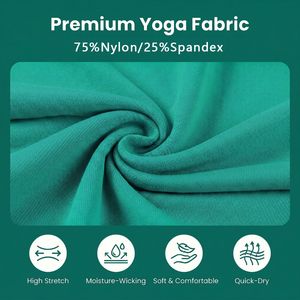 Puresun RTS Consegna Rapida Set Sportivo per Ragazze 8-9 <span class=keywords><strong>Anni</strong></span>, T-shirt Altamente Elastica con Bordo Smerlato, Traspirante, Tinta Unita, per Yoga - Product Image 4