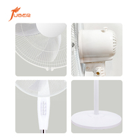 Ventilateur sur pied à pales en plastique 18-28,9 pouces, contrôle numérique intelligent, oscillant, hauteur réglable pour usage domestique et hôtelier, extérieur, 220V