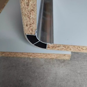 GQK GW1261 Bande de finition en alliage d'aluminium robuste, sans peinture, pour revêtement intérieur, bande de scellement des bords sans joint - Product Image 3