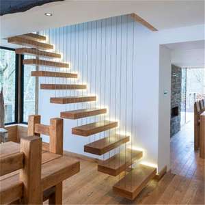 <span class=keywords><strong>Escalier</strong></span> flottant moderne en bois / <span class=keywords><strong>Escalier</strong></span> en bois / <span class=keywords><strong>Escalier</strong></span> moderne avec rampes en verre, <span class=keywords><strong>marches</strong></span> en bois, <span class=keywords><strong>escalier</strong></span> élégant et abordable - Product Image 3
