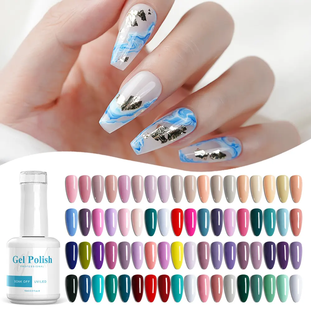 Oem Nails Supplies Salon 396 Farben Bulk High Pigment Esmalte Permanentes UV Nagel Gel Polish