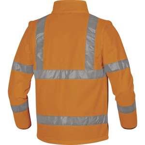 DELTA PLUS - MOON2OG3X Veste ''softshell'' en polyester/élasthanne orange-gris fluorescent avec 3 couches laminées - Product Image 1