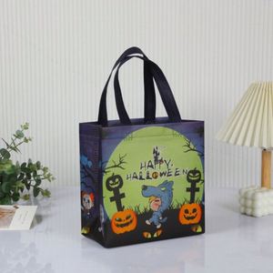 Bolsa de Regalo Reutilizable Impermeable de Gran Capacidad con Diseño de Dulces para Halloween, Personalizada, de Tela No Tejida, para Fiestas - Product Image 2
