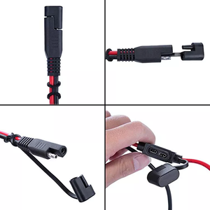 נחושת 12v sae מחבר סוללה 10awg sae לטבעת רתמה מסוף 15a fuse 2 pin ניתוק מהיר כבל הרחבה - Product Image 4