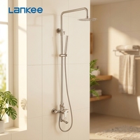 Meubles de salle de bain en acier inoxydable 304, pomme de douche