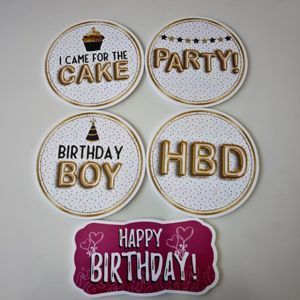 บอร์ดโฟมพีวีซีความหนาแน่นสูง5มม. อุปกรณ์ตกแต่งบูธภาพถ่ายสุขสันต์วันเกิดสำหรับงานแต่งงานและงานปาร์ตี้คริสต์มาส - Product Image 4