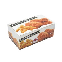 Caja de Papel para Alimentos Rápidos con Logotipo Impreso Personalizado para Alitas de Pollo, Nuggets, Hot Dogs y Hamburguesas