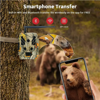 Caméra de surveillance extérieure sans fil 4K 48MP avec connexion cellulaire et Wi-Fi, contrôle par application, portée IR 30m/92ft