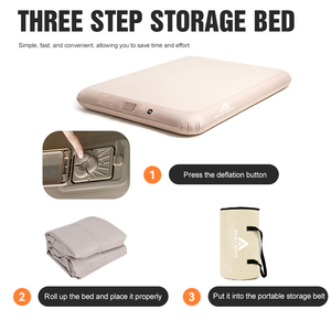 <span class=keywords><strong>Matelas</strong></span> <span class=keywords><strong>Gonflable</strong></span> Portable Pliable pour Camping, Lit de Camp Simple Pliant, <span class=keywords><strong>Matelas</strong></span> Pneumatique Drop Stitch avec Pompe - Product Image 4