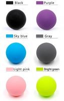 Ballon de Pilates en silicone léger 6,3/6,3*12,5 cm, ballon de massage pour exercices musculaires, pour la maison et la salle de sport