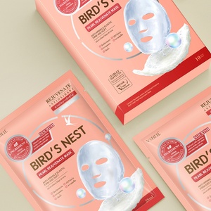 Masque facial actif à la perle de nid d'oiseau OEM, soin intensif hydratant avec acides aminés et collagène pour tous les types de peau, masque en feuille pour le visage - Product Image 6